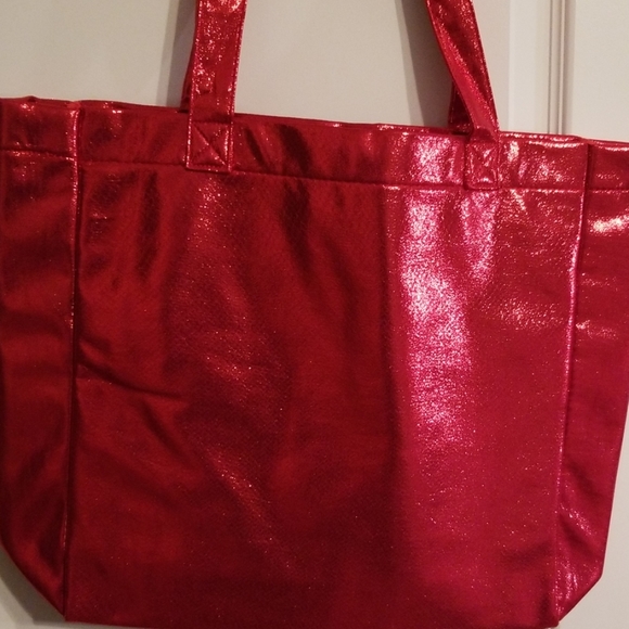 Red tote bag - Picture 3 of 8